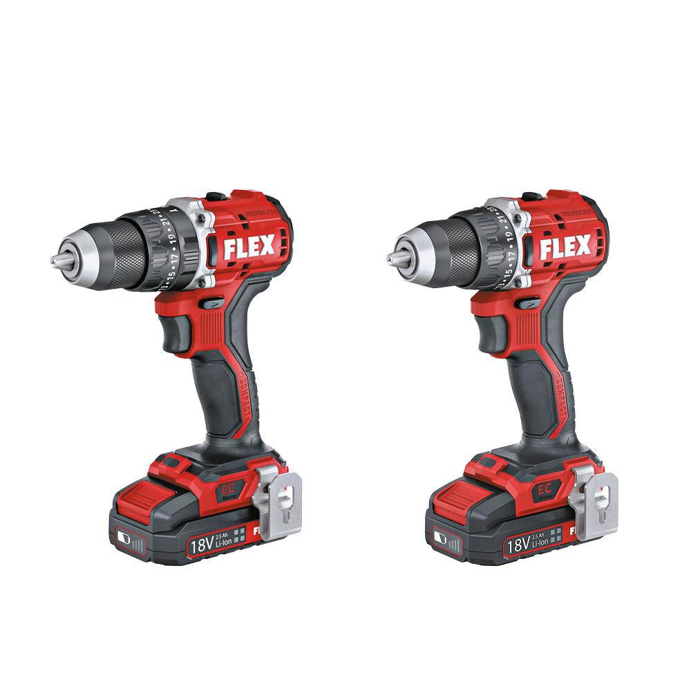 Superkompaktes Bohren und Schrauben mit dem 18 V-Akku-Bohrschrauber DD/PD 2G 18.0-EC LD von FLEX