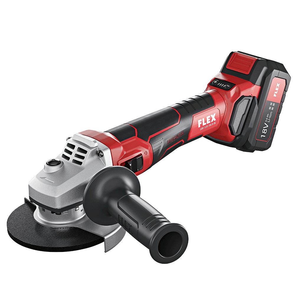 Battery angle grinder with variable speed FLEX LBE 125-EC