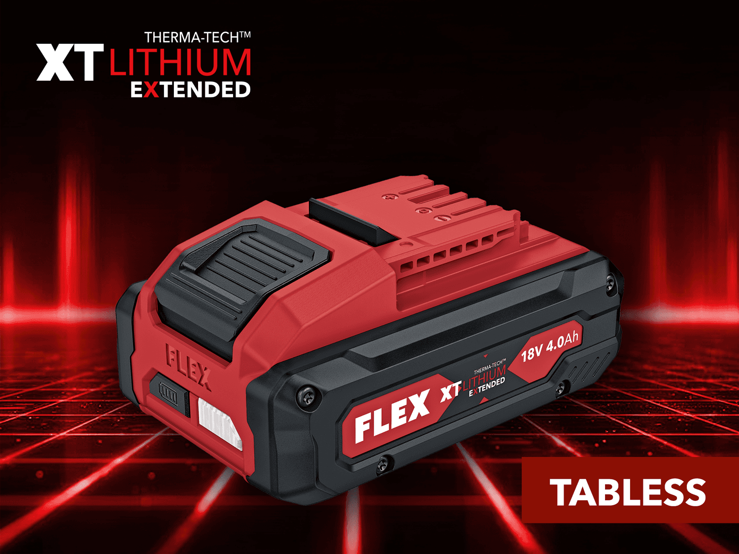 FLEX XT Lithium Extended 4,0 Ah Tabless Akku 18 V