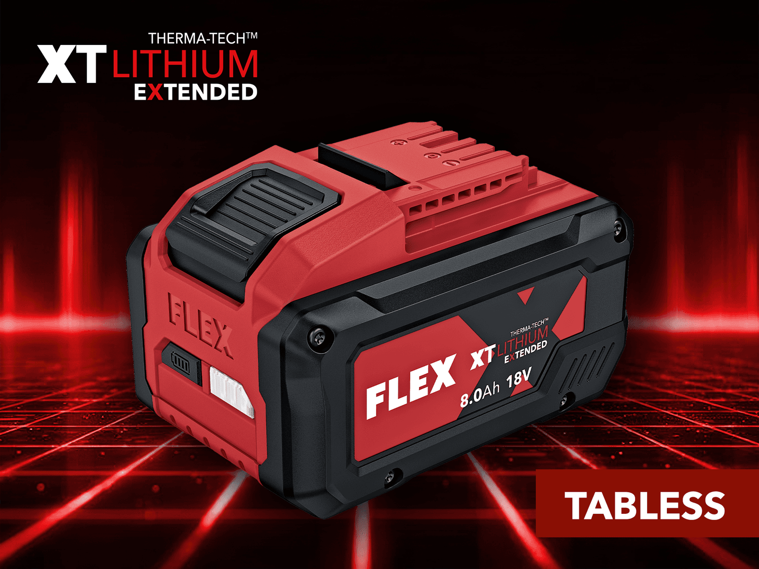 FLEX XT Lithium Extended 8,0 Ah Tabless Akku 18 V
