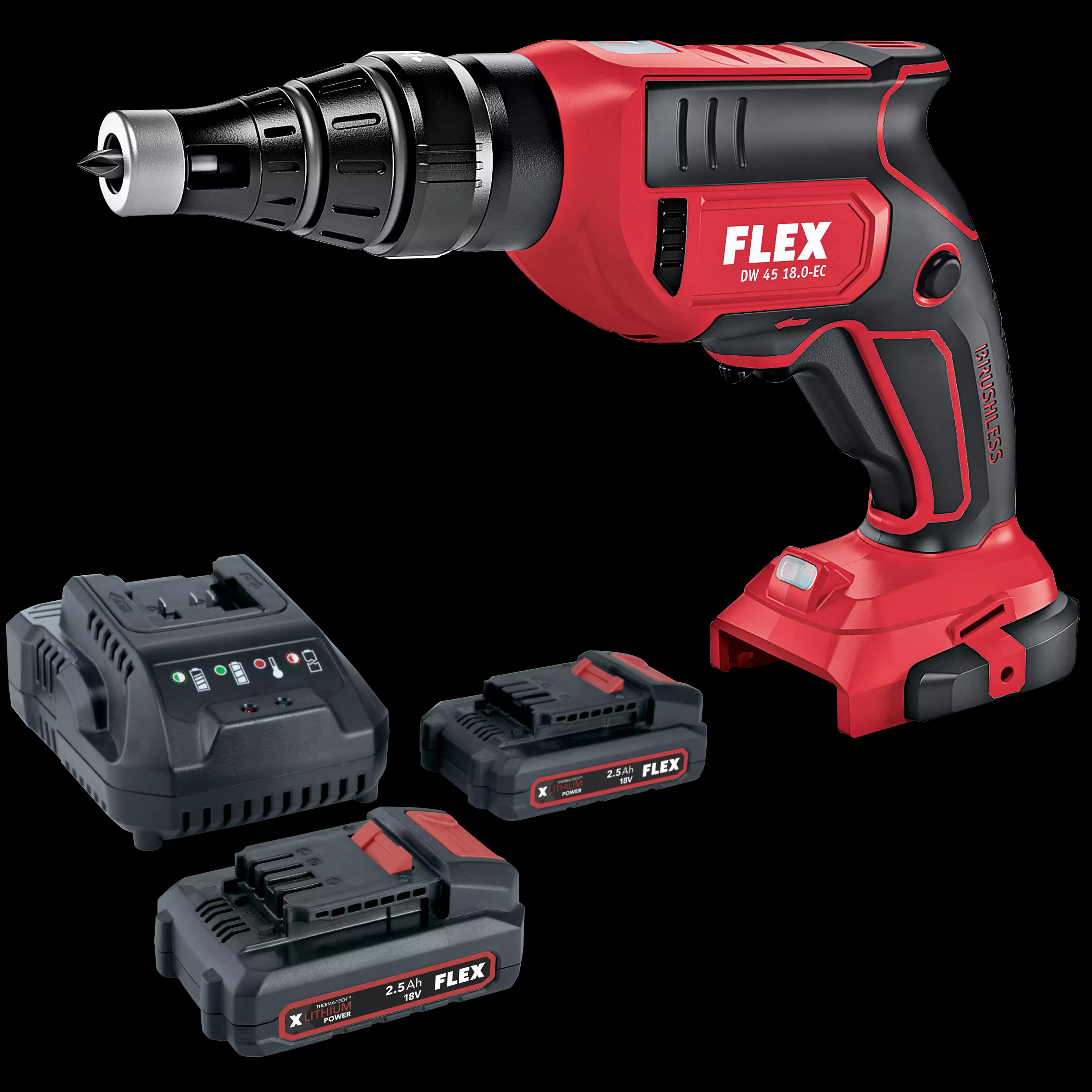 DW45 18.0-EC C + P-Set 22 Q – FLEX Elektrowerkzeuge