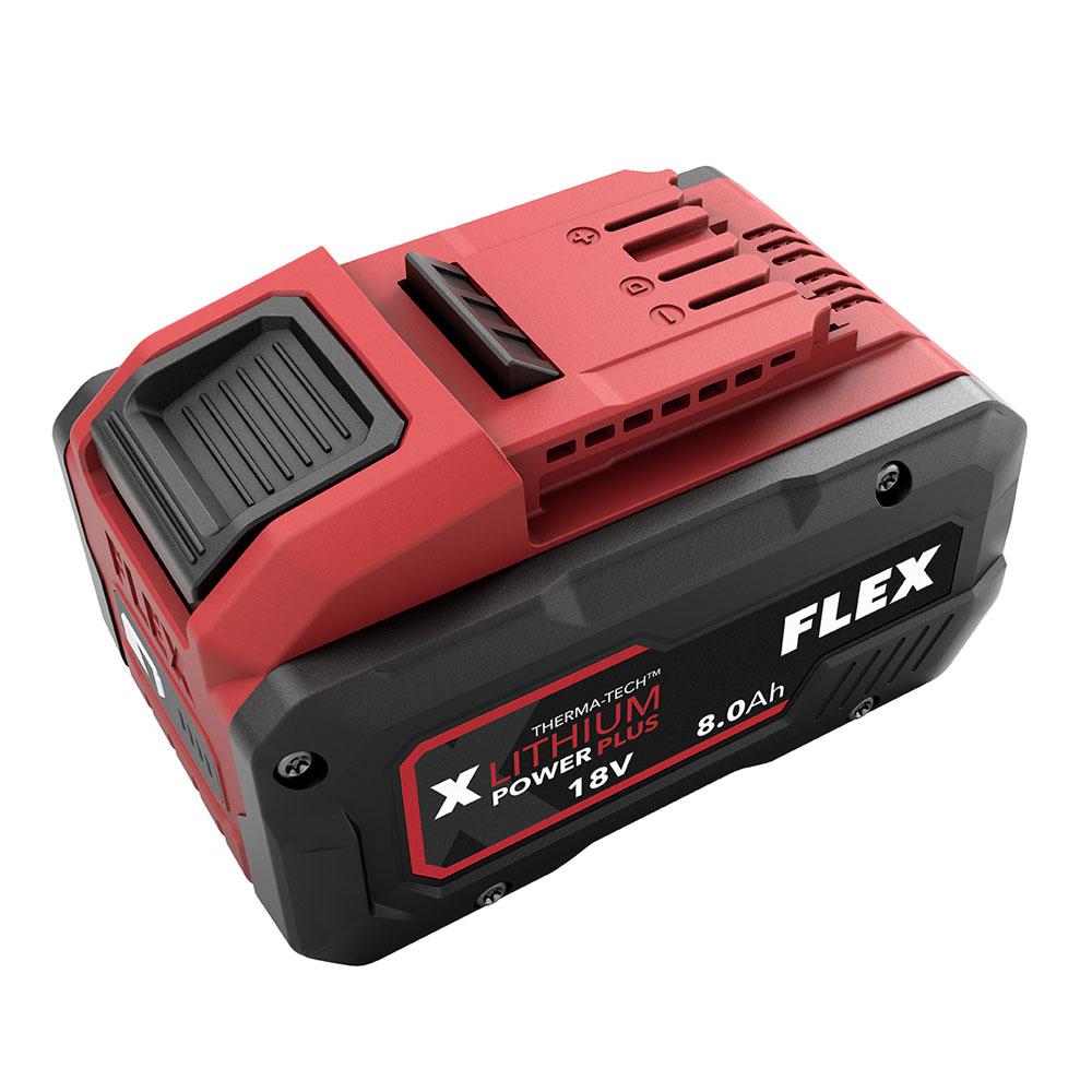 Booster für Leistung und Laufzeit: FLEX-Akku mit 8.0 Ah