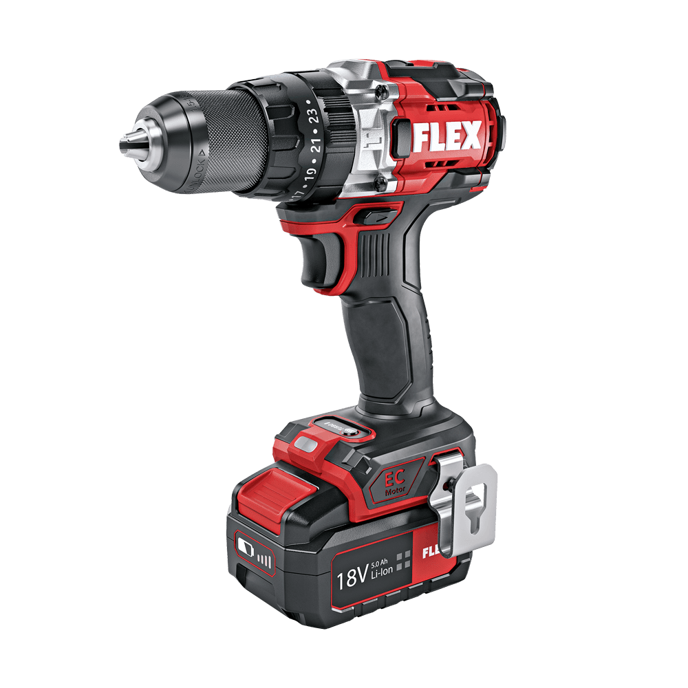 FLEX 2-speed cordless impact drill with turbo mode