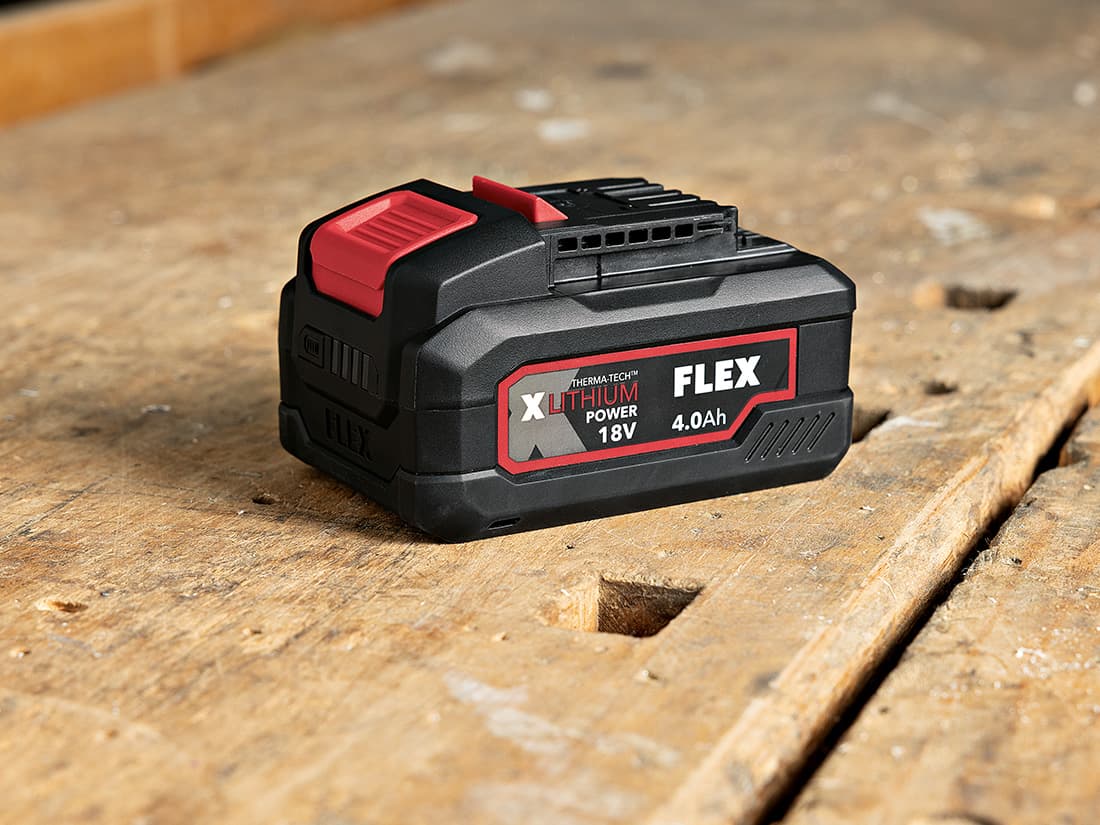 FLEX 18 V 4 Ah Akku fĂŒr das gesamte 18 V Akku-System