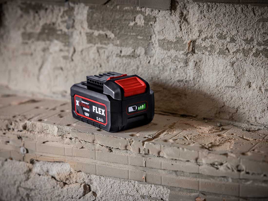 FLEX 18.0 V 5,0 Ah accu voor compleet 18V accusysteem