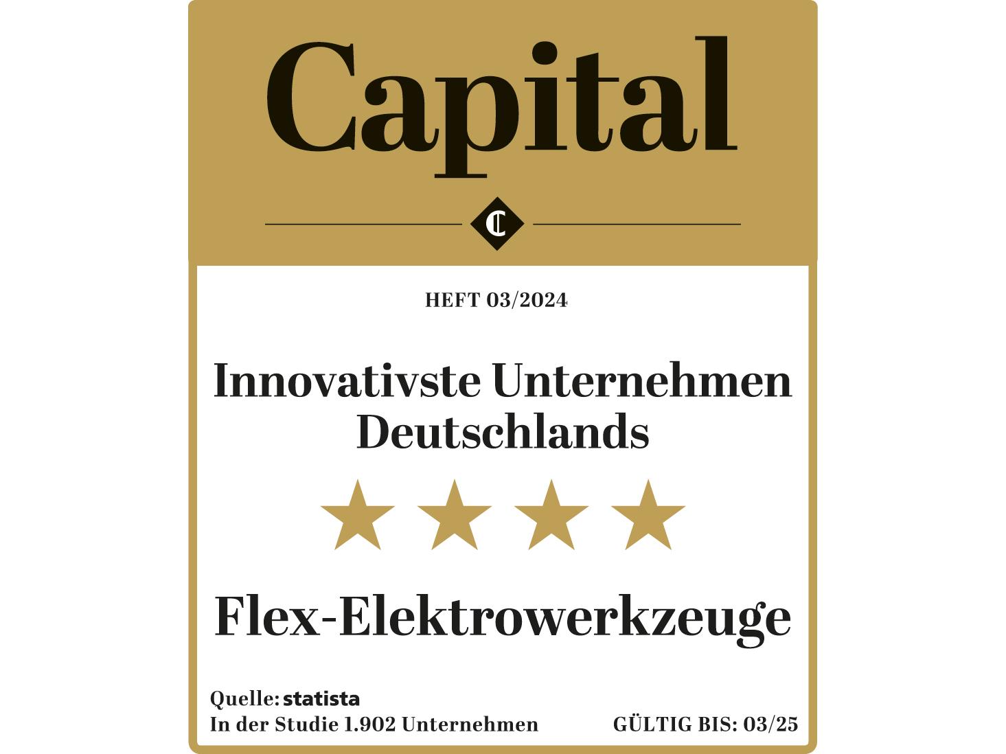 FLEX Award Innovativste Unternehmen Deutschlands 2024