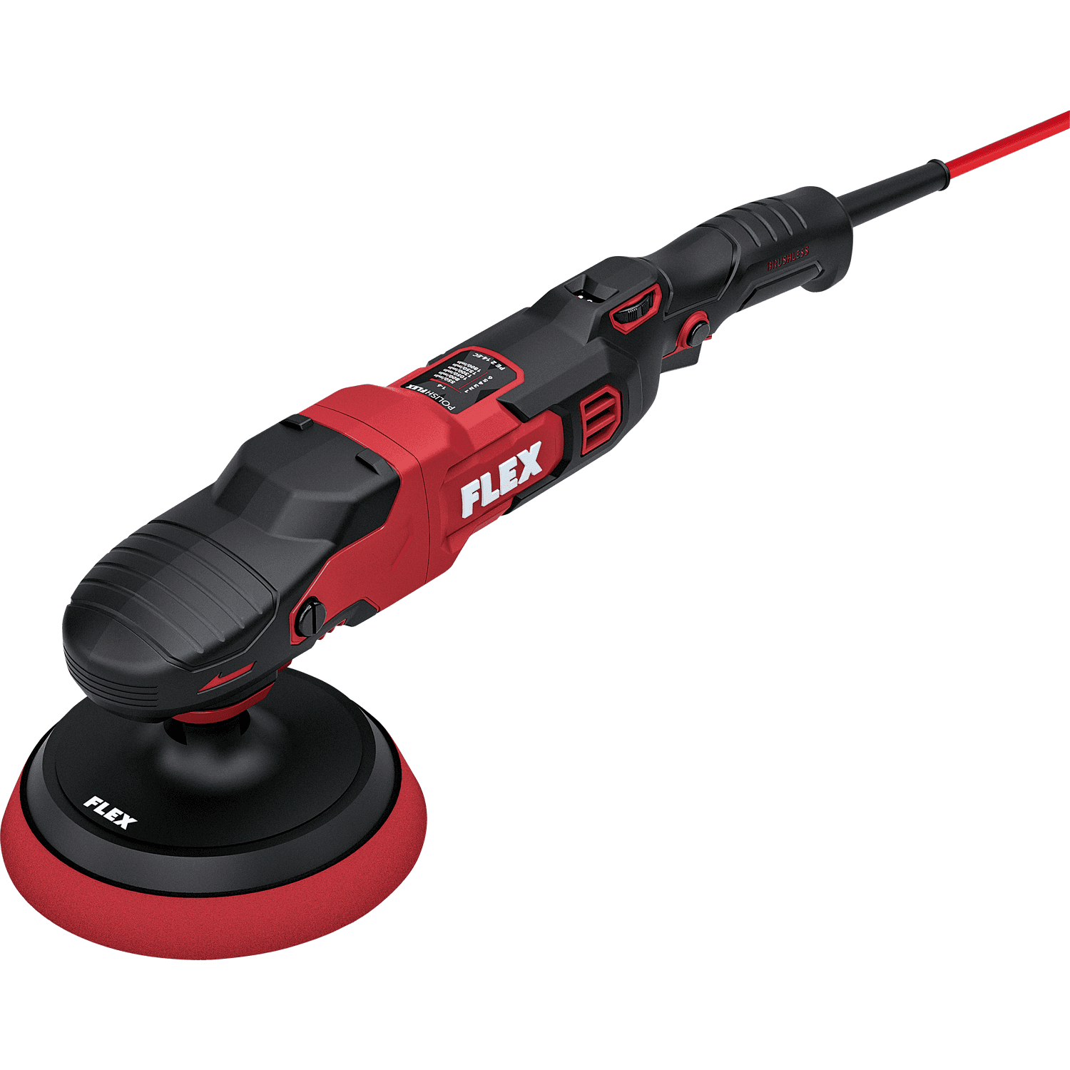 Kabelgebundene FLEX PE 2 14-EC Rotationspoliermaschine mit bürstenlosem EC-Motor für hohen Lackabtrag in der professionellen Fahrzeugaufbereitung