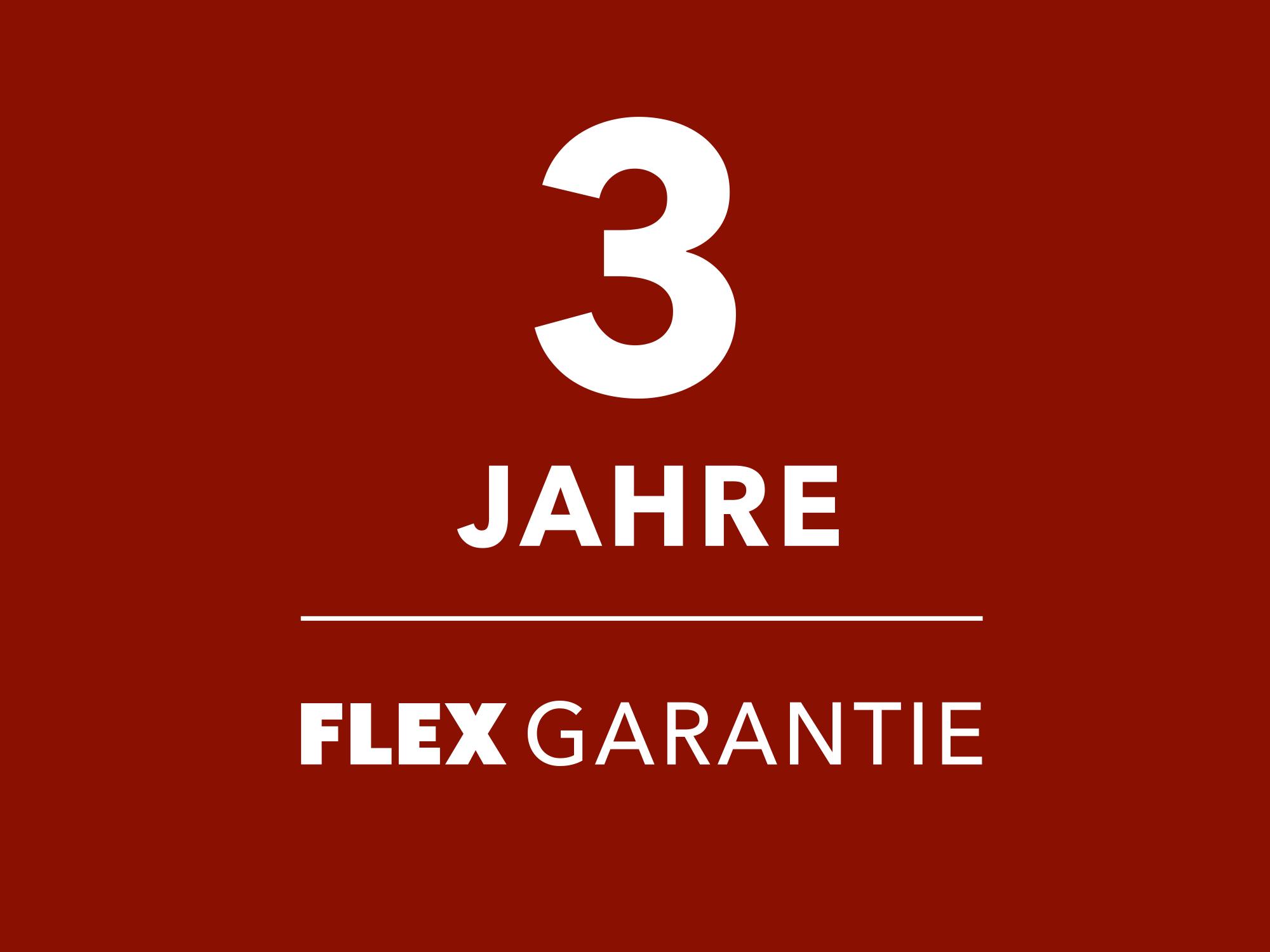 3-Jahres-Garantie bei FLEX