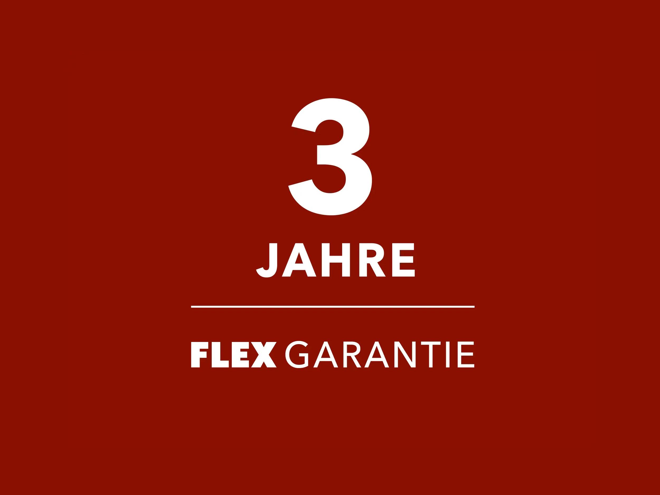 3-Jahres-Garantie von FLEX