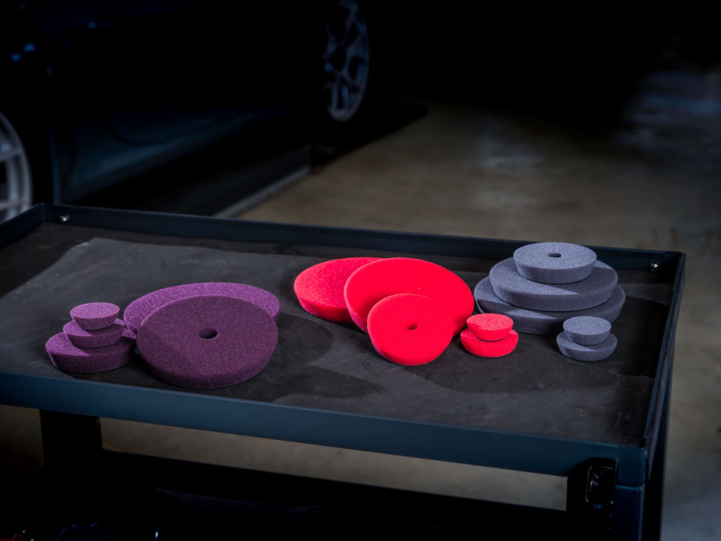 FLEX polijstsysteem pads voor cut, finish en 1-staps polish in verschillende maten