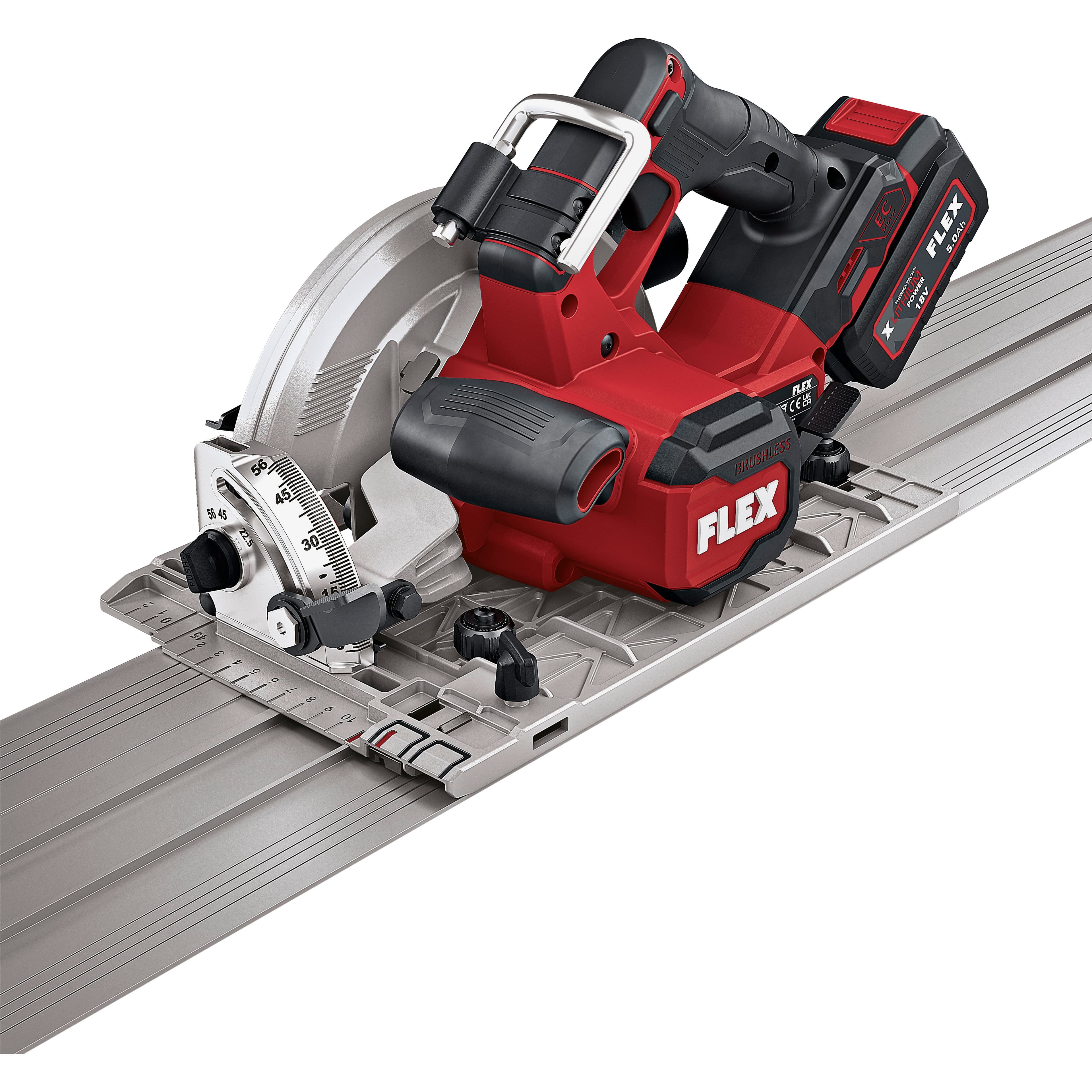 The new CS 68 18-EC cordless circular saw with guide rail from FLEX